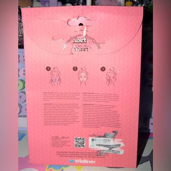 ❤️NIB Red Velvet Holiday Face 5 pc Sheet Mask - Picture 2 of 2